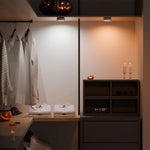 Cordless LED Motion Sensor Light - Rechargeable, Adjustable Brightness, Easy Installation for Shelves, Cabinets & Hallways