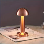Kabellose Retro-Pilz-Tischlampe – Flexible LED Nachttischlampe mit dimmbarer Helligkeit