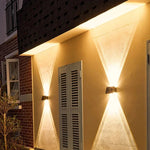 Kabellose Solar-Wandleuchte für den Außenbereich – Wetterfeste LED-Beleuchtung für Gärten, Terrassen und Balkone