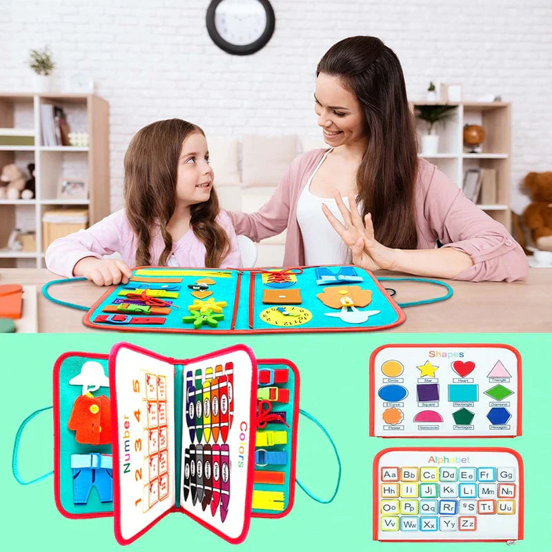 Lernspaß für Kinder – Montessori Sinnes-Spielbrett