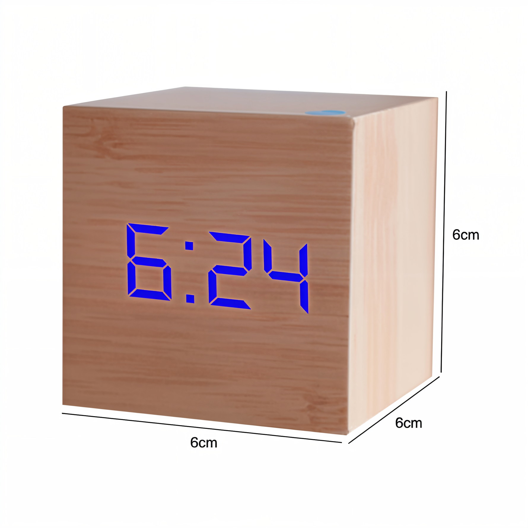Stilvolle LED-Wanduhr aus Holz für modernes Wohnen