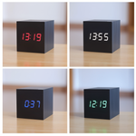 Stilvolle LED-Wanduhr aus Holz für modernes Wohnen