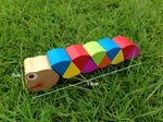 Holzraupe - Drehen und Spielen