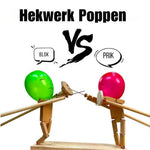 Handgefertigte Holzduellpuppen - Lernspielzeug für Kinder