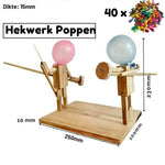 Handgefertigte Holzduellpuppen - Lernspielzeug für Kinder