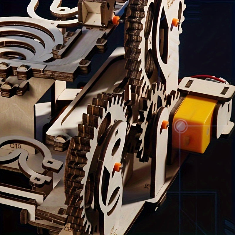 HolzHandwerk - 3D Puzzle Bahn zum Selberbauen für Lernende