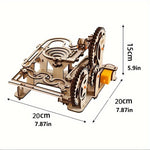HolzHandwerk - 3D Puzzle Bahn zum Selberbauen für Lernende