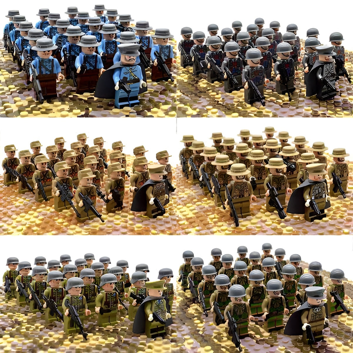 Historische Militär-Bausteine für Kinder – 21 Teile