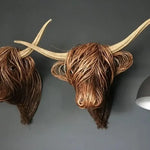 Charming wall decoration in cow head design