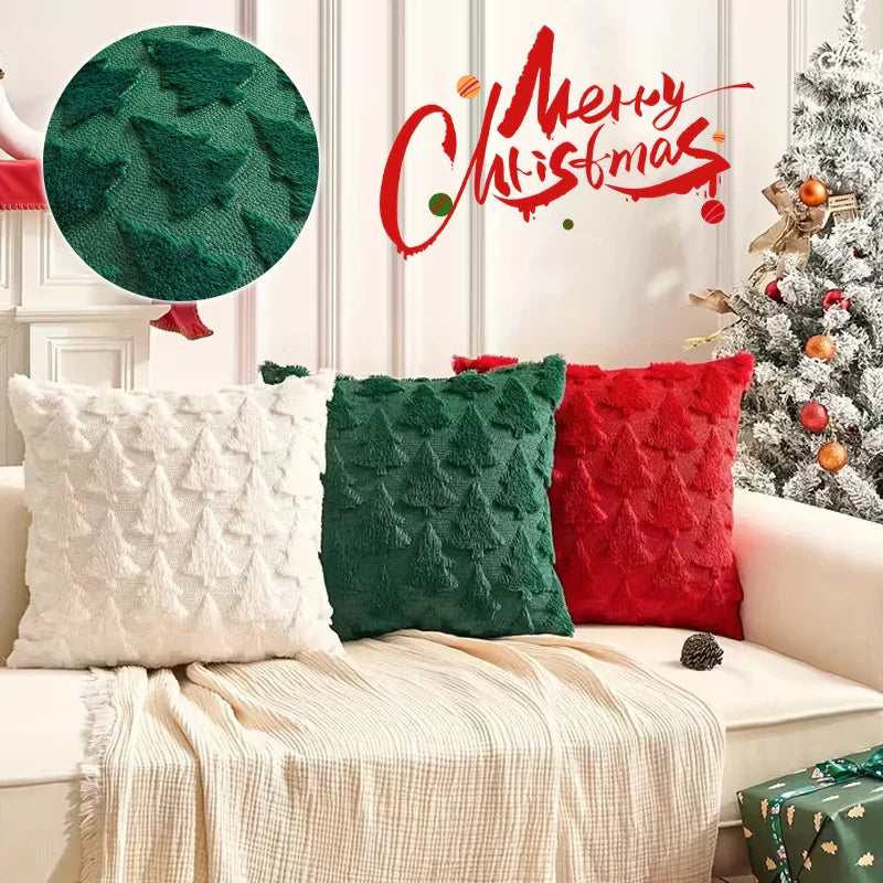 Festliches Kuschelkissen – Gemütliche Weihnachtsdeko aus Plüsch