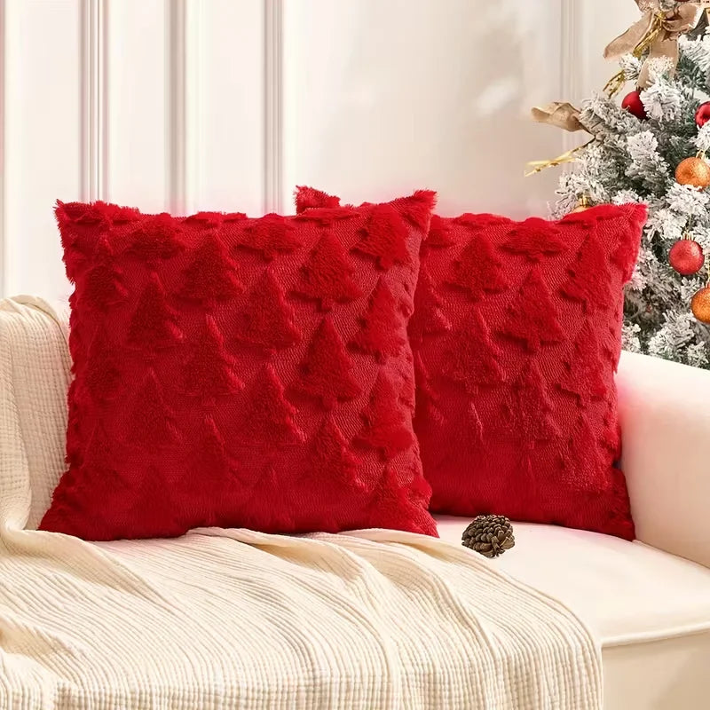Festliches Kuschelkissen – Gemütliche Weihnachtsdeko aus Plüsch