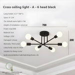 Creative LED Pendant Light - Vintage Antique Gold Chandelier for Living Room and Dining Room