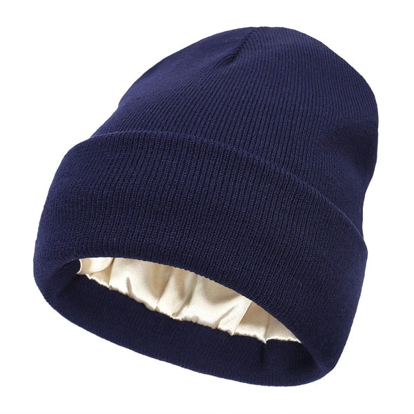 Noor Silk Winter Hat – Wool & Silk – Frizz Protection for Hair