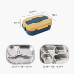 Insulated Stainless Steel Lunch Box with 4 Compartments