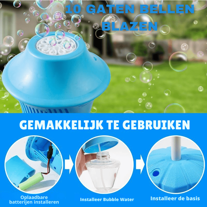 Bubble machine for unforgettable outdoor moments