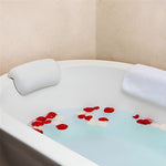 Relaxing Bath Pillow – Non-Slip and Waterproof | Ergonomic Head and Back Cushion with Suction Cups | AquaComfort