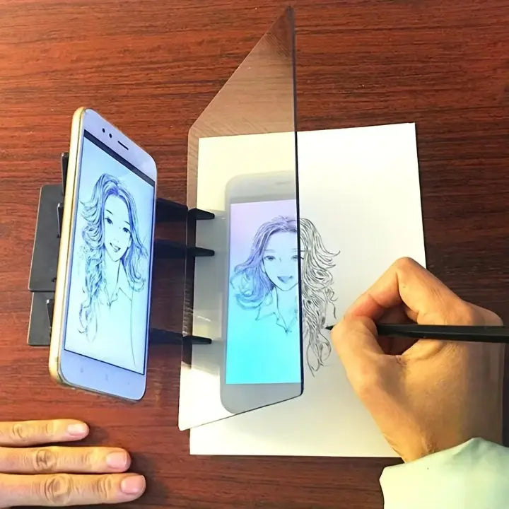 Precision Tracing Mirror for Smartphones and Tablets