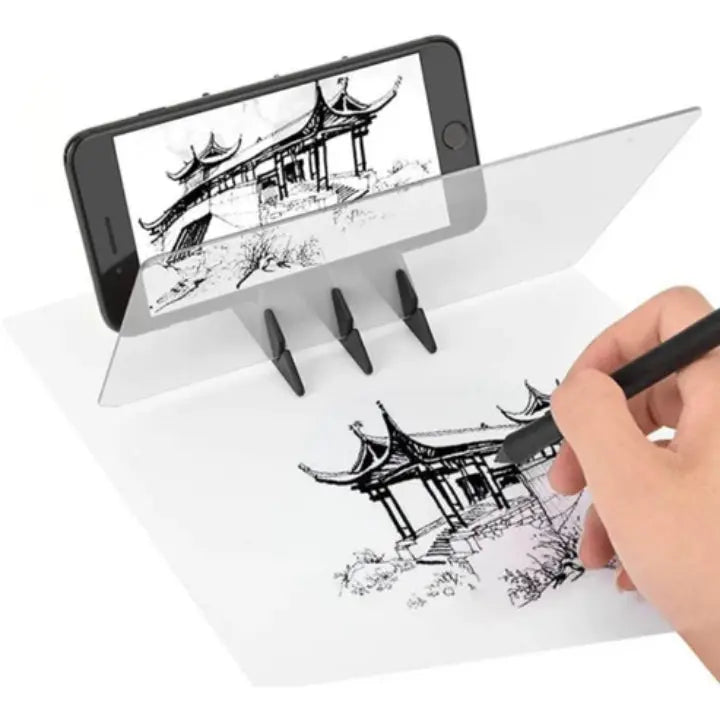 Precision Tracing Mirror for Smartphones and Tablets