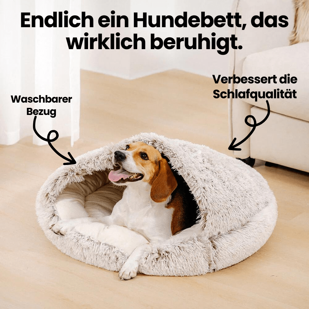 Cozy Pet Cave with Hood - The Perfect Retreat for Dogs and Cats