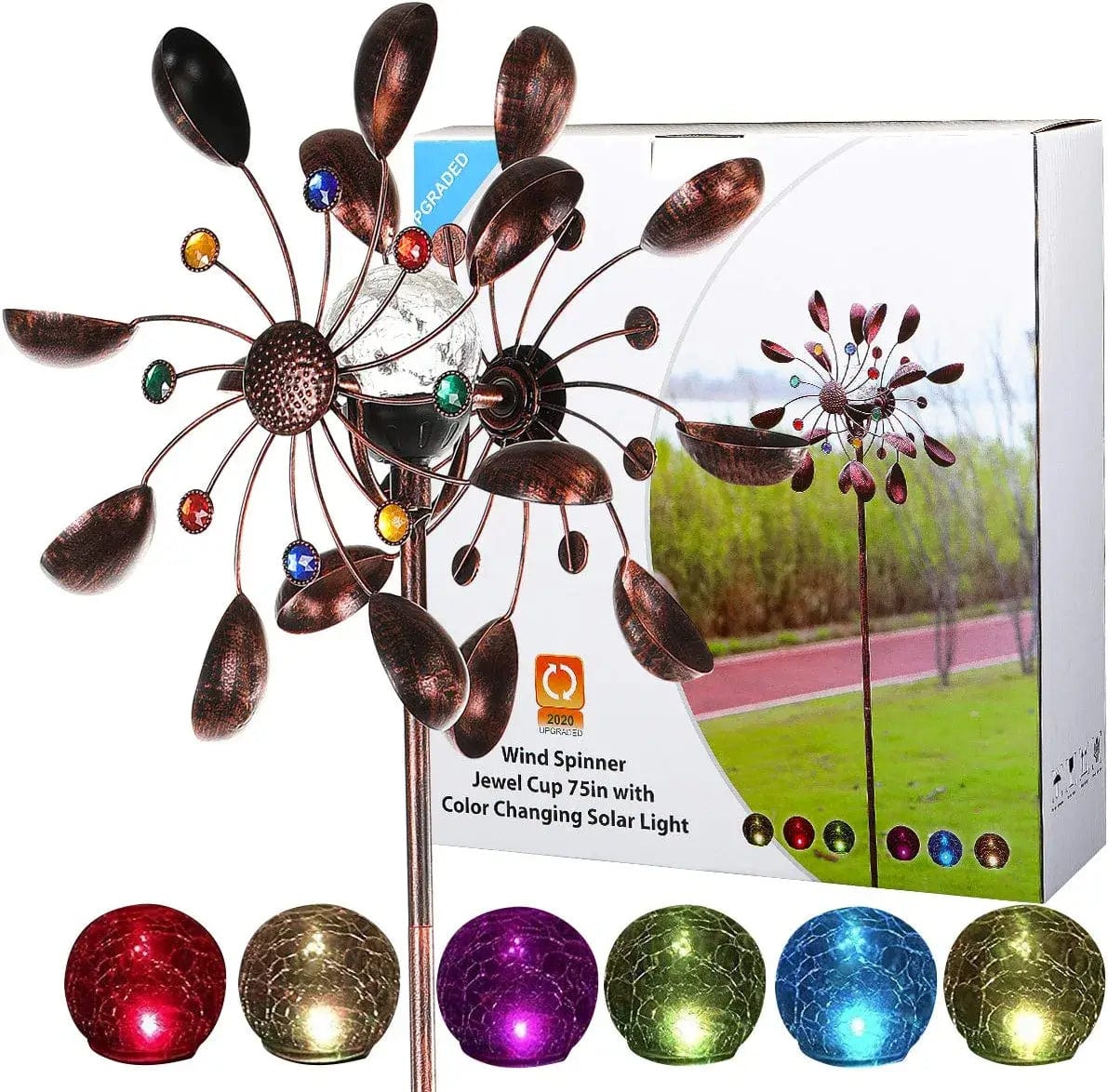 Colorful Garden Whirl - Bring Movement and Light into Your Outdoor Space