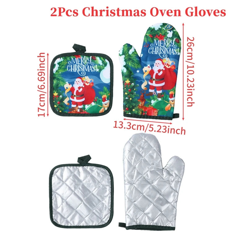 Festliche Ofenhandschuhe für die Weihnachtszeit | MaxHeat Duo