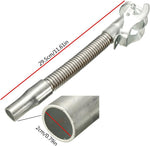 Stainless steel fuel outlet for efficient refilling