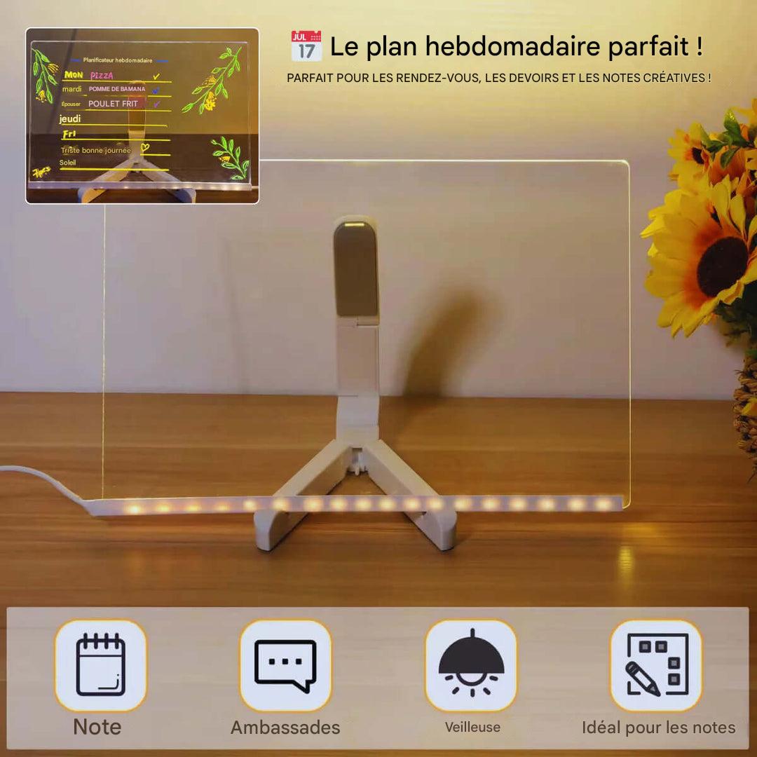 LED Drawing Board – Reusable Writing Tablet with Light Pen
