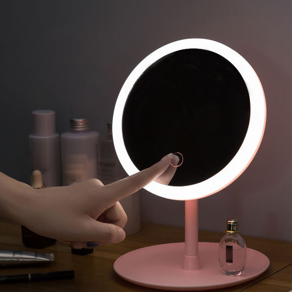Elegant LED Cosmetic Mirror with Smart-Touch Function