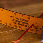 Elegant 7-in-1 Ruler in Genuine Leather for Crafts