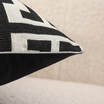2-Piece Set of Geometric Jacquard Pillow Covers with Hidden Zipper – Stylish Cushion Cases for Your Home