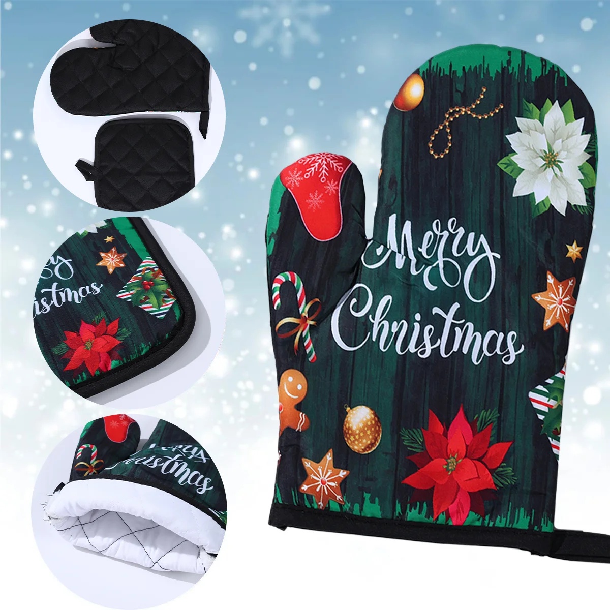 Festliche Ofenhandschuhe für die Weihnachtszeit | MaxHeat Duo