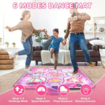 Pink Dance Mat for Kids with Point System and Rhythmic Game – No TV