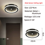 Luminex | Motion-Activated LED Ceiling Light with Sensor | Energy-Saving | Ideal for Hallways & Bathrooms