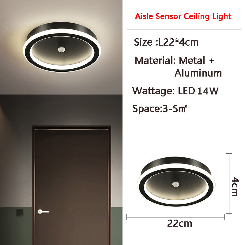 Luminex | Motion-Activated LED Ceiling Light with Sensor | Energy-Saving | Ideal for Hallways & Bathrooms