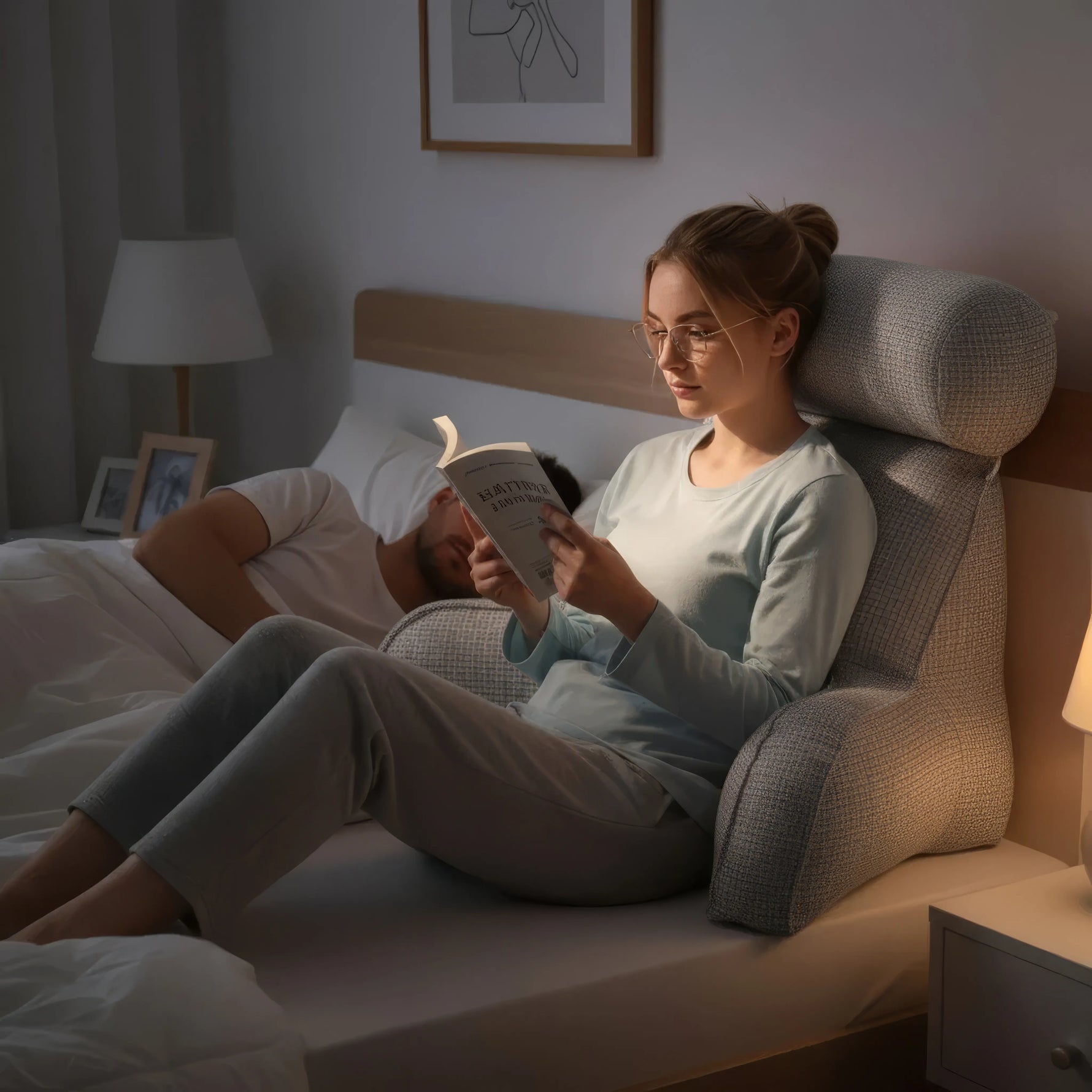 Entspanntes Lernen und Lesen im Bett mit dem RelaxNest