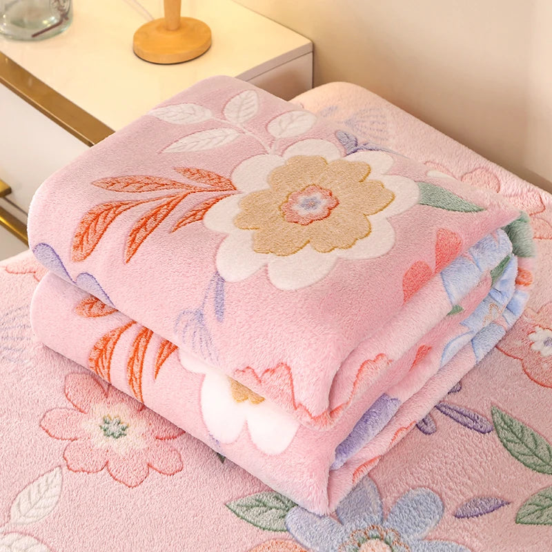 Blütenzauber Kuscheldecke | Weiche Decke für Zuhause & Reisen
