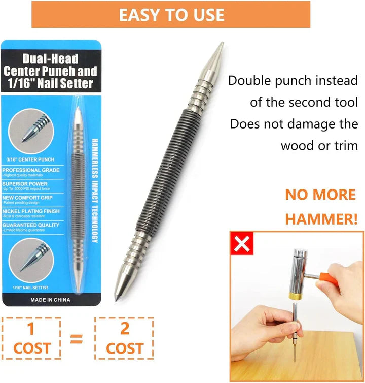 Precision pin - Marks without a hammer