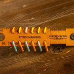 Elegant 7-in-1 Ruler in Genuine Leather for Crafts