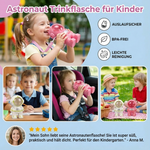 Astronaut-themed water bottle for children