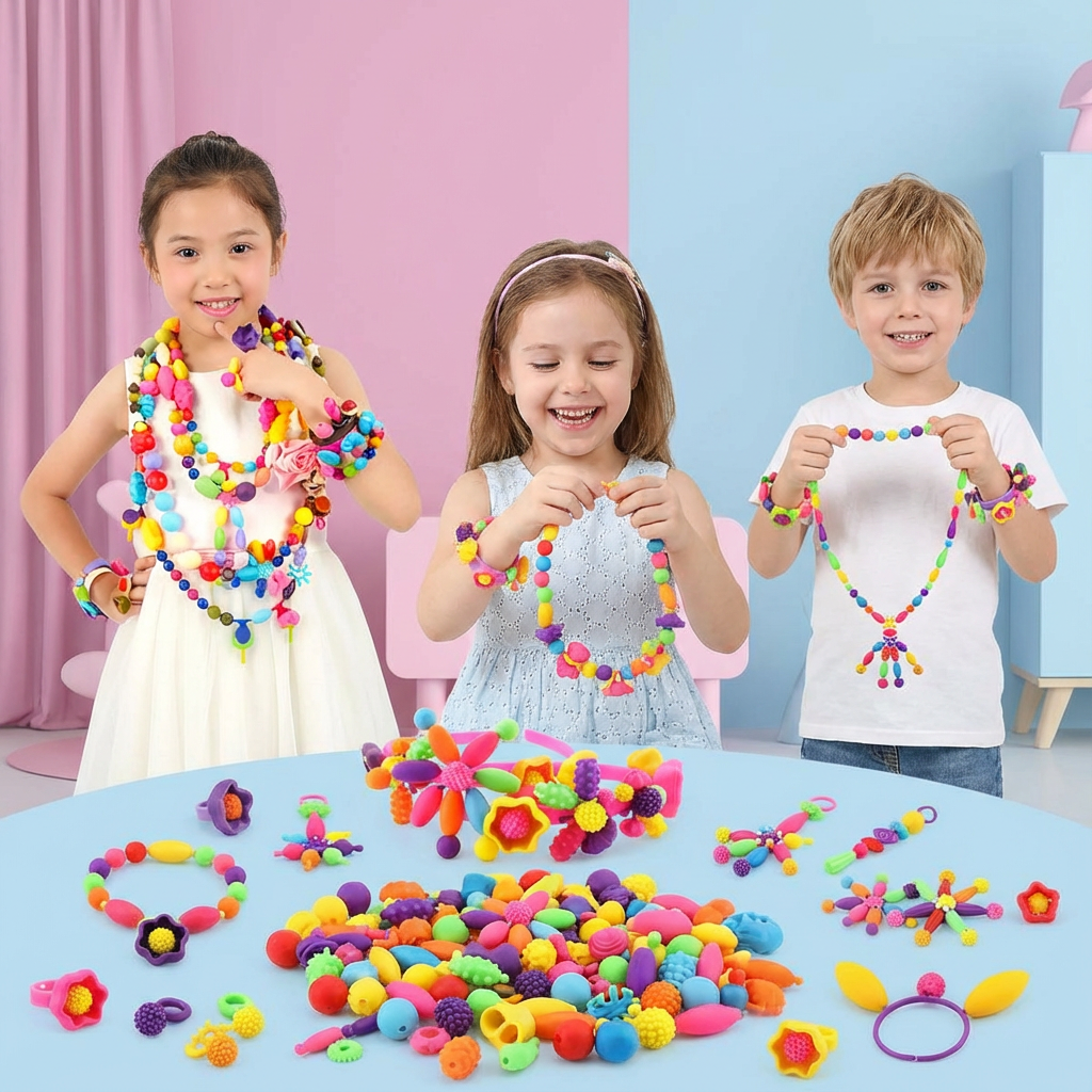Children's play stones made of jewelry material