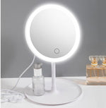 Elegant LED Cosmetic Mirror with Smart-Touch Function