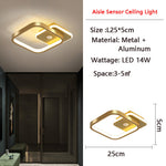 Luminex | Motion-Activated LED Ceiling Light with Sensor | Energy-Saving | Ideal for Hallways & Bathrooms