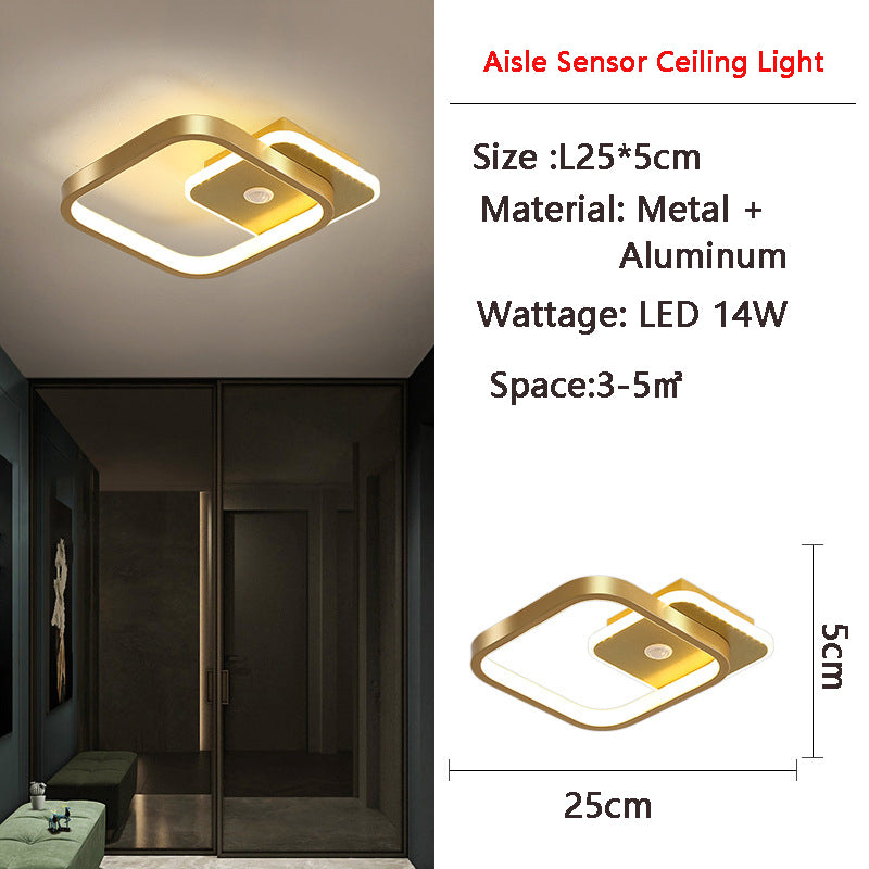 Luminex | Motion-Activated LED Ceiling Light with Sensor | Energy-Saving | Ideal for Hallways & Bathrooms