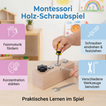 Wooden Screw Toy based on Montessori – Promoting Concentration and Fine Motor Skills in Children