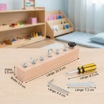 Wooden Screw Toy based on Montessori – Promoting Concentration and Fine Motor Skills in Children