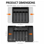 Adjustable Cutlery Drawer Organizer – 33–57 cm