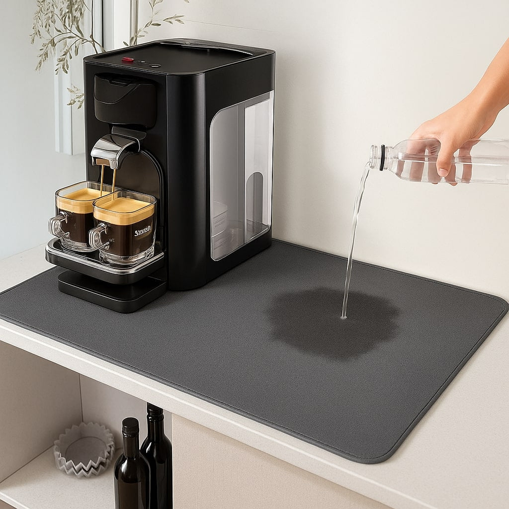 Praktische Abtropfmatte für saubere Küchenoberflächen