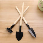 PflanzenHeld Mini-Gartenwerkzeugset | 3-teiliges Set | Ergonomische Schaufel & Rechen | Robust und langlebig