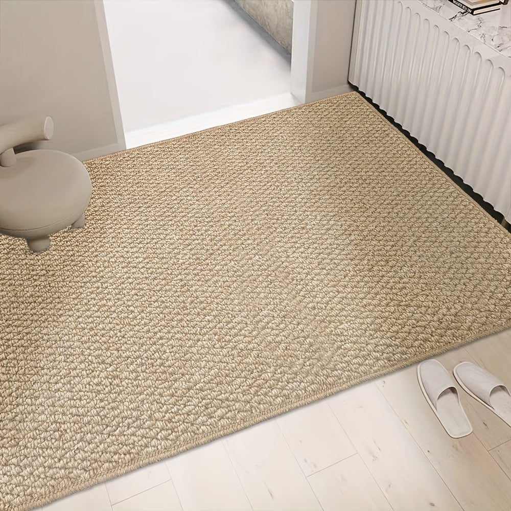 Robuste Fußmatte im Jute-Look – Waschbarer Bodenschutz für Zuhause & Büro