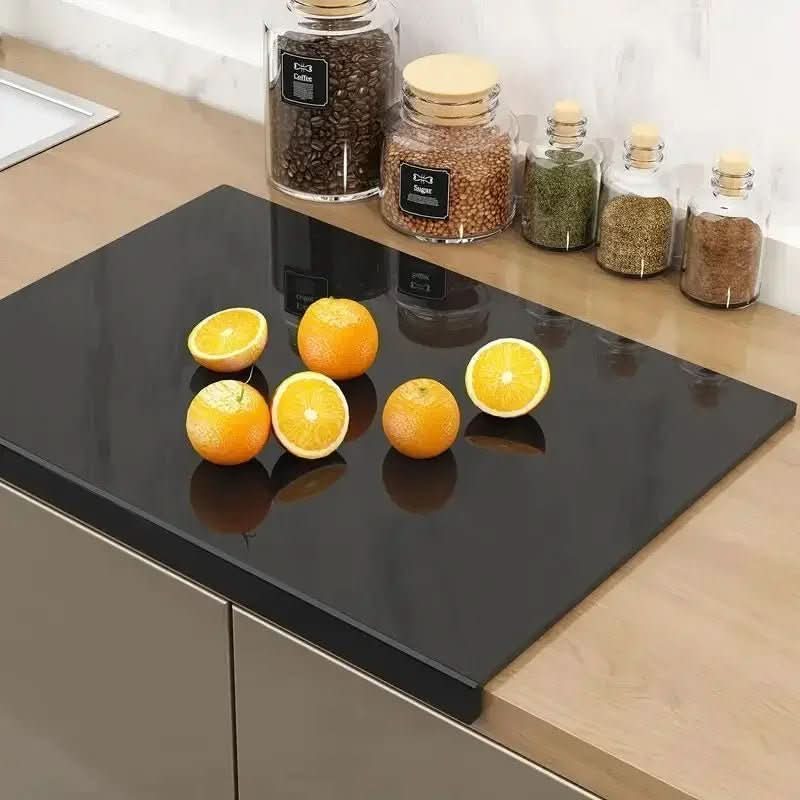Acrylic Cutting Board for Kitchen Use with Safety Lip